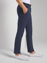 Strukturierte Chinohose mit Gürtel - Männer - navy dobby yarn dye Strukturierte Chinohose mit Gürtel - Männer - navy dobby yarn dye - 11 - TOM TAILOR Denim