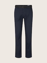 Strukturierte Chinohose mit Gürtel - Männer - navy dobby yarn dye Strukturierte Chinohose mit Gürtel - Männer - navy dobby yarn dye - 7 - TOM TAILOR Denim