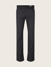 Strukturierte Chinohose mit Gürtel - Männer - grey brown check yarn dye Strukturierte Chinohose mit Gürtel - Männer - grey brown check yarn dye - 7 - TOM TAILOR Denim