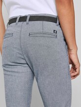 Strukturierte Chinohose mit Gürtel - Männer - navy white dobby yarn dye Strukturierte Chinohose mit Gürtel - Männer - navy white dobby yarn dye - 10 - TOM TAILOR Denim