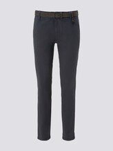 Strukturierte Chinohose mit Gürtel - Männer - navy white dobby yarn dye Strukturierte Chinohose mit Gürtel - Männer - navy white dobby yarn dye - 7 - TOM TAILOR Denim
