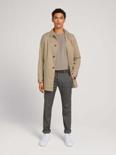 Textured chinos with a belt - Men - black white herringbone weave Textured chinos with a belt - Men - black white herringbone weave - 3 - TOM TAILOR Denim