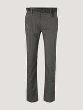 Textured chinos with a belt - Men - black white herringbone weave Textured chinos with a belt - Men - black white herringbone weave - 7 - TOM TAILOR Denim
