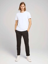 Strukturierte Chinohose mit Gürtel - Männer - black anthra mel houndstooth Strukturierte Chinohose mit Gürtel - Männer - black anthra mel houndstooth - 3 - TOM TAILOR Denim