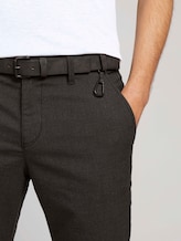 Strukturierte Chinohose mit Gürtel - Männer - black anthra mel houndstooth Strukturierte Chinohose mit Gürtel - Männer - black anthra mel houndstooth - 9 - TOM TAILOR Denim