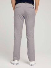 Strukturierte Chinohose mit Gürtel - Männer - beige navy brown houndstooth Strukturierte Chinohose mit Gürtel - Männer - beige navy brown houndstooth - 2 - TOM TAILOR Denim