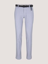 Strukturierte Chinohose mit Gürtel - Männer - grey white dobby Strukturierte Chinohose mit Gürtel - Männer - grey white dobby - 7 - TOM TAILOR Denim