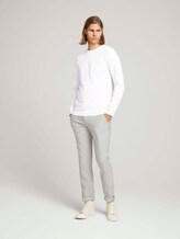 Strukturierte Chinohose mit Gürtel - Männer - silver grey check Strukturierte Chinohose mit Gürtel - Männer - silver grey check - 3 - TOM TAILOR Denim