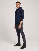 Strukturierte Chinohose mit Gürtel - Männer - navy grindle structure Strukturierte Chinohose mit Gürtel - Männer - navy grindle structure - 3 - TOM TAILOR Denim