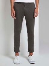 Slim Chinohose aus Jersey - Männer - anthra melange pique Slim Chinohose aus Jersey - Männer - anthra melange pique - 1 - TOM TAILOR Denim