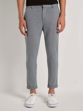 Slim Chinohose aus Jersey - Männer - grey melange pique Slim Chinohose aus Jersey - Männer - grey melange pique - 1 - TOM TAILOR Denim
