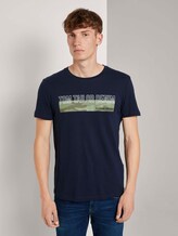 T-Shirt mit Camouflage-Print - Männer - Sky Captain Blue T-Shirt mit Camouflage-Print - Männer - Sky Captain Blue - 1 - TOM TAILOR Denim