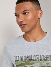 T-Shirt mit Camouflage-Print - Männer - Light Stone Grey Melange T-Shirt mit Camouflage-Print - Männer - Light Stone Grey Melange - 9 - TOM TAILOR Denim