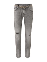 TOM TAILOR DENIM Herren Piers Slim Jeans im Destroyed-Look, grau, Gr.36/36
