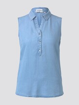 Ärmellose Bluse - Frauen - Blue Denim Ärmellose Bluse - Frauen - Blue Denim - 7 - TOM TAILOR