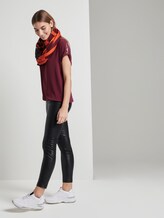 T-Shirt with sequined embellishments - Women - Deep Burgundy Red T-Shirt with sequined embellishments - Women - Deep Burgundy Red - 3 - TOM TAILOR