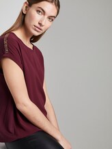 T-Shirt with sequined embellishments - Women - Deep Burgundy Red T-Shirt with sequined embellishments - Women - Deep Burgundy Red - 5 - TOM TAILOR
