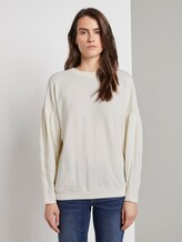 T-Shirt mit Ballon-Ärmeln - Frauen - Whisper White T-Shirt mit Ballon-Ärmeln - Frauen - Whisper White - 1 - TOM TAILOR