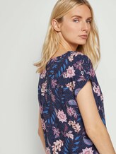 Kurzarm-Bluse mit Blumenmuster - Frauen - navy floral design Kurzarm-Bluse mit Blumenmuster - Frauen - navy floral design - 9 - TOM TAILOR