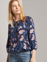 Bluse mit Blumenmuster - Frauen - navy floral design Bluse mit Blumenmuster - Frauen - navy floral design - 5 - TOM TAILOR