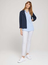 Popeline Bluse mit Knopfleiste am Rücken - Frauen - blue offwhite thin stripe Popeline Bluse mit Knopfleiste am Rücken - Frauen - blue offwhite thin stripe - 3 - TOM TAILOR