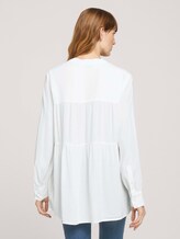 Tunika Bluse mit Volants - Frauen - Whisper White Tunika Bluse mit Volants - Frauen - Whisper White - 2 - TOM TAILOR