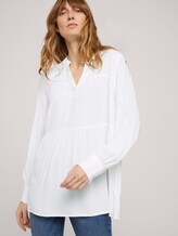 Tunika Bluse mit Volants - Frauen - Whisper White Tunika Bluse mit Volants - Frauen - Whisper White - 5 - TOM TAILOR