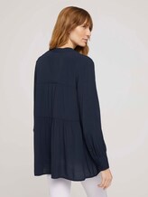 Tunika Bluse mit Volants - Frauen - Sky Captain Blue Tunika Bluse mit Volants - Frauen - Sky Captain Blue - 2 - TOM TAILOR