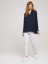 Tunika Bluse mit Volants - Frauen - Sky Captain Blue Tunika Bluse mit Volants - Frauen - Sky Captain Blue - 3 - TOM TAILOR