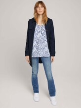 Tunika Bluse mit Volants - Frauen - offwhite flower design Tunika Bluse mit Volants - Frauen - offwhite flower design - 3 - TOM TAILOR