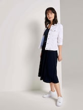 Fließender Midi Plissee-Rock - Frauen - Sky Captain Navy Fließender Midi Plissee-Rock - Frauen - Sky Captain Navy - 3 - TOM TAILOR