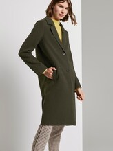 Langer Mantel mit Seitenschlitzen - Frauen - Dark Rosin Green Langer Mantel mit Seitenschlitzen - Frauen - Dark Rosin Green - 5 - TOM TAILOR