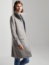 Moderner Mantel mit Stehkragen - Frauen - mid grey twill structure Moderner Mantel mit Stehkragen - Frauen - mid grey twill structure - 5 - TOM TAILOR