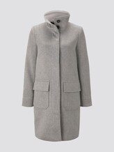 Moderner Mantel mit Stehkragen - Frauen - mid grey twill structure Moderner Mantel mit Stehkragen - Frauen - mid grey twill structure - 7 - TOM TAILOR
