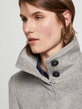Moderner Mantel mit Stehkragen - Frauen - mid grey twill structure Moderner Mantel mit Stehkragen - Frauen - mid grey twill structure - 9 - TOM TAILOR