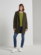 Lockerer Bouclé-Mantel - Frauen - Olive Night Green Lockerer Bouclé-Mantel - Frauen - Olive Night Green - 3 - TOM TAILOR
