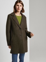 Lockerer Bouclé-Mantel - Frauen - Olive Night Green Lockerer Bouclé-Mantel - Frauen - Olive Night Green - 5 - TOM TAILOR