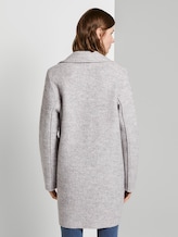 Loose bouclé coat - Women - mid grey melange Loose bouclé coat - Women - mid grey melange - 2 - TOM TAILOR