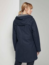 Beschichtete Regenjacke mit Kapuze - Frauen - Sky Captain Blue Beschichtete Regenjacke mit Kapuze - Frauen - Sky Captain Blue - 2 - TOM TAILOR