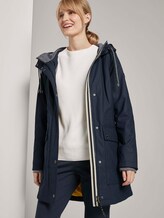 Beschichtete Regenjacke mit Kapuze - Frauen - Sky Captain Blue Beschichtete Regenjacke mit Kapuze - Frauen - Sky Captain Blue - 5 - TOM TAILOR