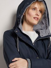 Beschichtete Regenjacke mit Kapuze - Frauen - Sky Captain Blue Beschichtete Regenjacke mit Kapuze - Frauen - Sky Captain Blue - 9 - TOM TAILOR