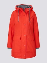 Coated rain jacket with a hood - Women - Strong Red Coated rain jacket with a hood - Women - Strong Red - 7 - TOM TAILOR