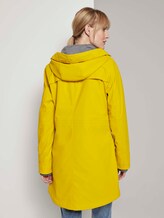 Beschichtete Regenjacke mit Kapuze - Frauen - california sand yellow Beschichtete Regenjacke mit Kapuze - Frauen - california sand yellow - 2 - TOM TAILOR