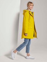 Beschichtete Regenjacke mit Kapuze - Frauen - california sand yellow Beschichtete Regenjacke mit Kapuze - Frauen - california sand yellow - 3 - TOM TAILOR