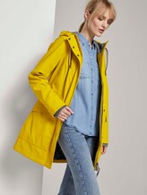 Beschichtete Regenjacke mit Kapuze - Frauen - california sand yellow Beschichtete Regenjacke mit Kapuze - Frauen - california sand yellow - 5 - TOM TAILOR