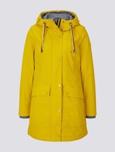 Beschichtete Regenjacke mit Kapuze - Frauen - california sand yellow Beschichtete Regenjacke mit Kapuze - Frauen - california sand yellow - 7 - TOM TAILOR