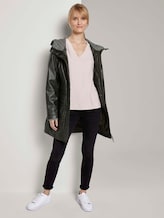 Beschichtete Regenjacke mit Kapuze - Frauen - green abstract design Beschichtete Regenjacke mit Kapuze - Frauen - green abstract design - 3 - TOM TAILOR