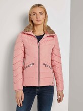 Steppjacke mit Fellkragen - Frauen - blush rose Steppjacke mit Fellkragen - Frauen - blush rose - 1 - TOM TAILOR