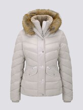 Pufferjacke mit Kunstfell-Kapuze - Frauen - dusty alabaster Pufferjacke mit Kunstfell-Kapuze - Frauen - dusty alabaster - 7 - TOM TAILOR