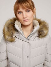Pufferjacke mit Kunstfell-Kapuze - Frauen - dusty alabaster Pufferjacke mit Kunstfell-Kapuze - Frauen - dusty alabaster - 9 - TOM TAILOR